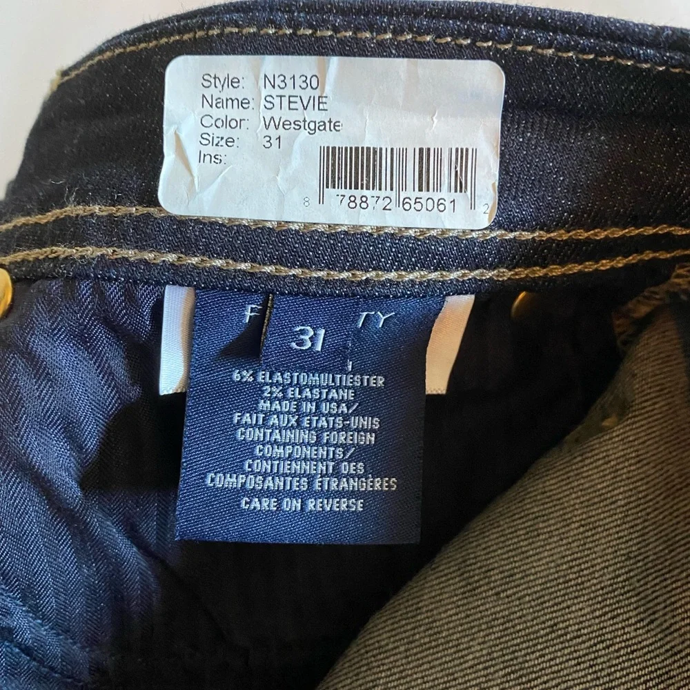 Fidelity Denim Stevie Mid Rise Slim Straight Westgate Wash Jeans Women’s Size 31 - Picture 9 of 9